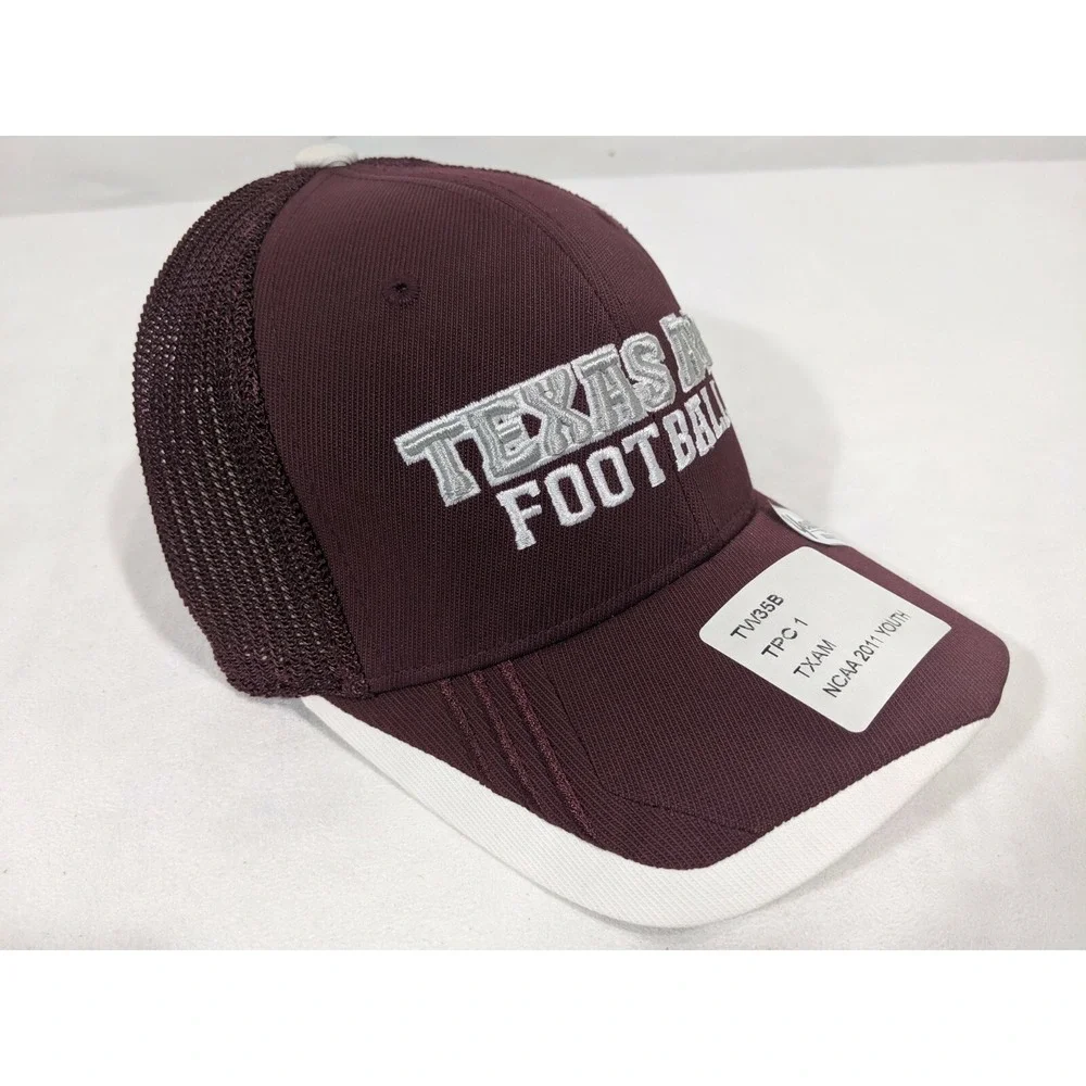 Adidas Youth One Size Texas A&M Aggies Mesh‎ Trucker Fitted Cap Hat NCAA NEW